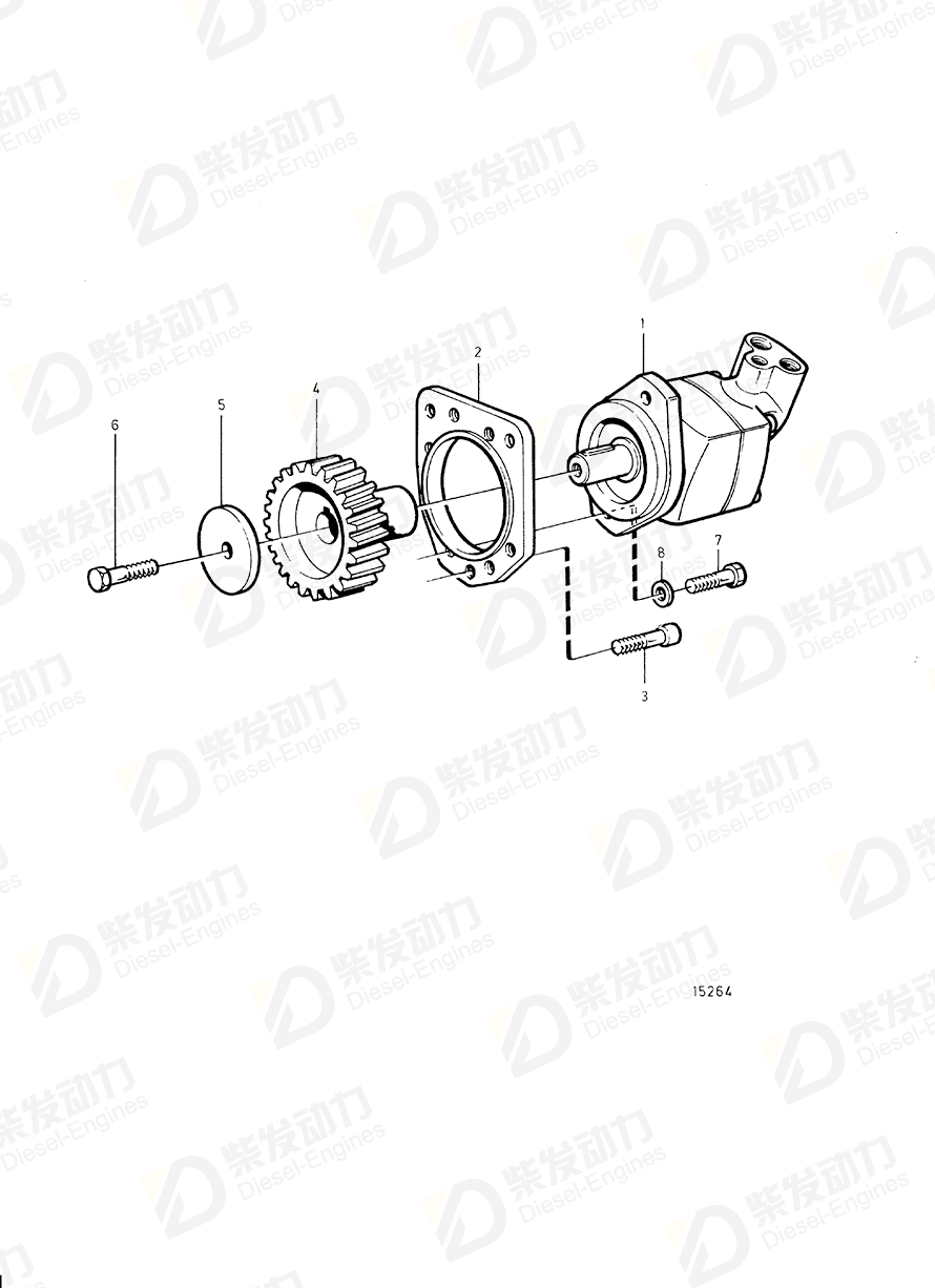 volvo penta Gear, nitrocarburized 864741 Drawing volvo penta Gear, nitrocarburized 864741 Drawing